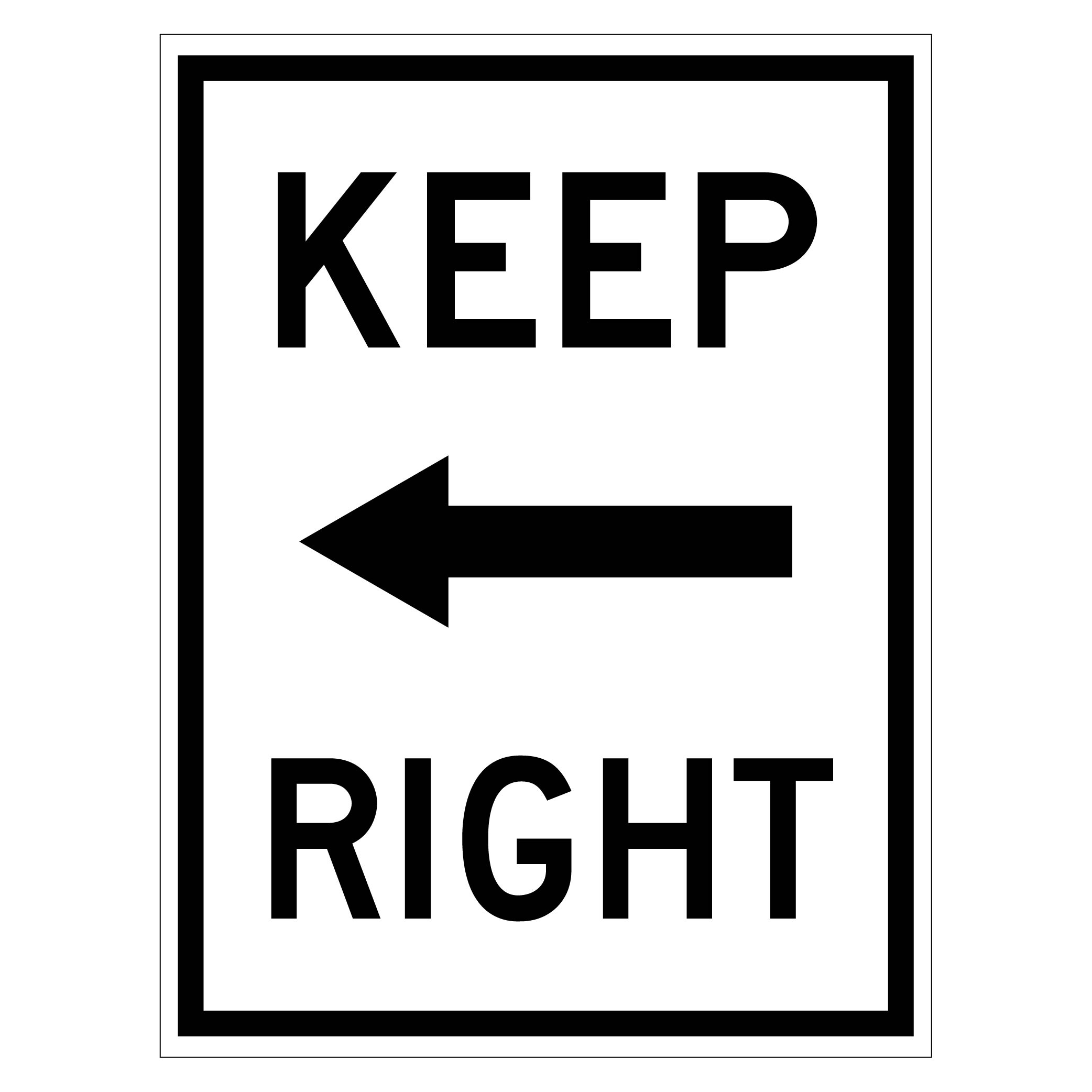 Keep Right R4-7